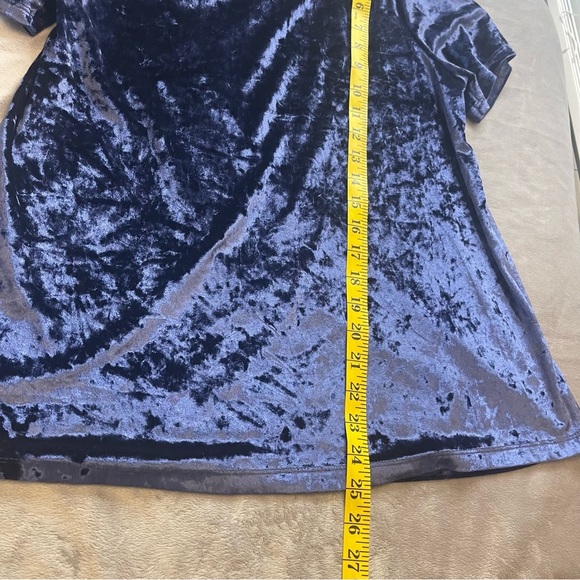 Cynthia Rowley Velvet Top in Rich Blue - Picture 8 of 9
